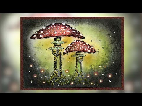 Forest Toadstools by Tracey Dutton - A Lavinia Stamps Tutorial