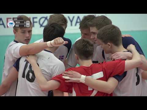U20 EM flogbóltur menn: Skotland - Ísland