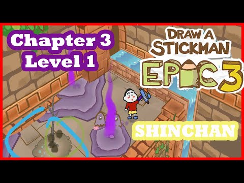 SHINCHAN Draw a Stickman: EPIC 3 - Crocodile Gaming - Chapter 3 Level 1