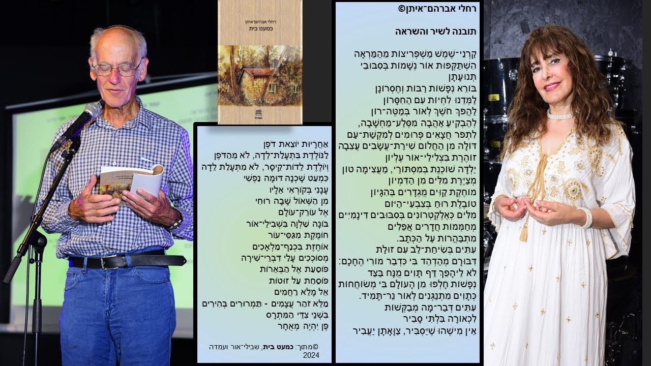 המשורר־הסופר, פרופ' מירון ח' איזקסון, חושף את רובדי השיר "תובנה לשיר והשראה"        מתוך: "כמעט בית" thumbnail