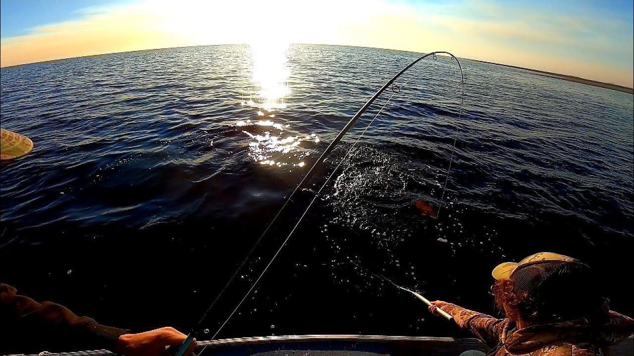 Redfish fishing during a March cold front