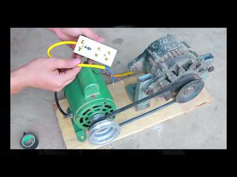 , title : 'كهرباء مجانية من دينمو سيارة ينتج (250 v ) مدى الحياة .Free electricity from a car dynamo. 250 volts'