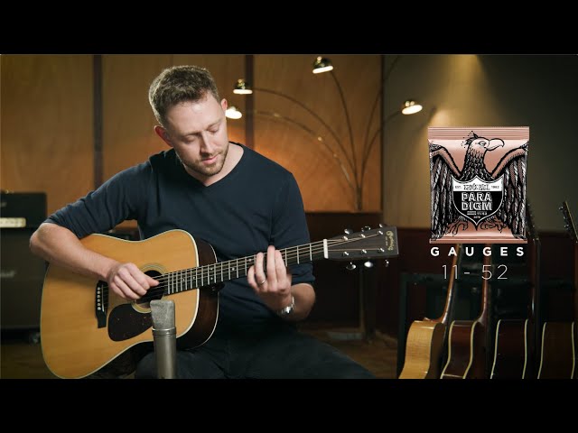 Vídeo relacionado con Ernie Ball Paradigm Extra Light - Cuerdas para guitarra acústica, bronce fosforado, calibre 10-50