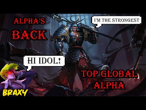Braxy praised me "HI IDOL "?! True skills of Top Global Alpha | Mobile Legends