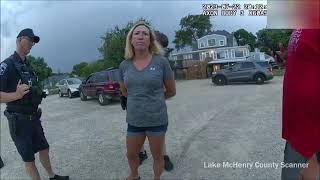Bodycam shows owner of boat rental business throwing phone into water, being arrested in Antioch, IL