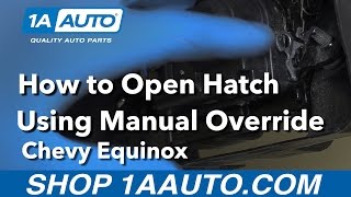 How to Open Hatch using Manual Override when your Battery is Out
