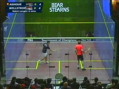 2007 Tournament Of Champions Quarterfinal Ramy Ashour vs James Willstrop