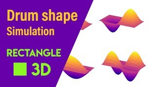 Rectangular Membrane Animation in 3D