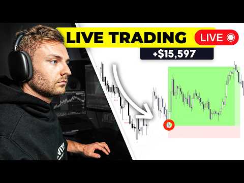 LIVE DAY TRADING - How I Profit $15,597 In 5 Trades (My Strategy)