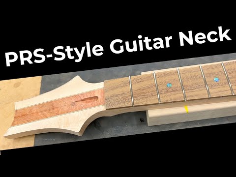 Crimson Guitars PRS Kit Guitar Build  - Making The Neck