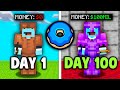 Surviving 100 Days On BEDROCK Donut SMP Can I Get Rich