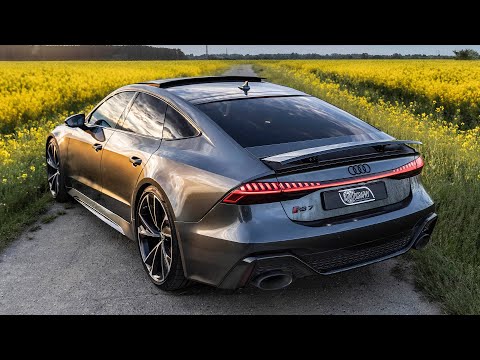 BIG BAD 2021 AUDI RS7 - KILLER LOOK - DAYTONA GREY + CARBON OPTICS - V8TT BEAST IN DETAIL
