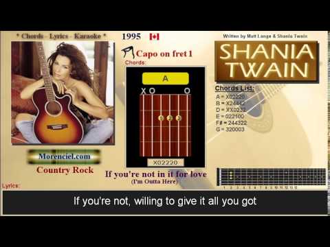 If You're Not In It For Love - Shania Twain