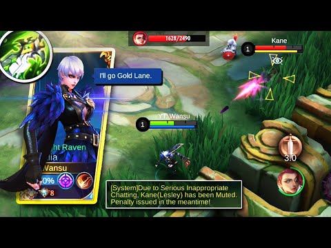LESLEY got Muted cause by NATALIA in GOLD LANE | NATALIA GAMEPLAY | MLBB