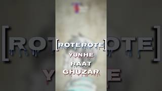 Rote rote yuhi raat guzar jati hai || Full screen - YouTube