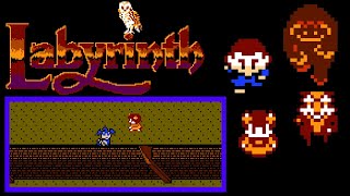 Labyrinth: Maō no Meikyū (Famicom, 1987) — Full Game Session 🗝️🧭🗺️