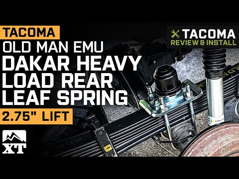 2005-2021 Tacoma Old Man Emu Dakar Heavy Load Rear Leaf Spring; 2.75-Inch Lift Review & Install