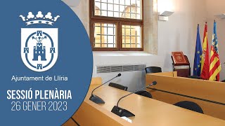 Ple ordinari 26 de gener de 2023