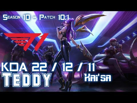 T1 Teddy KAI'SA vs SENNA ADC - Patch 10.1 KR Ranked