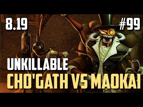 Cho'Gath vs Maokai Top, 6k HP UNKILLABLE TANK | League of Legends #99 Patch 8.19