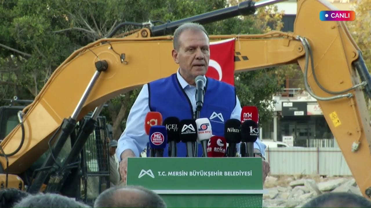 Mezitli Kent Meydanı Temel Atma Töreni | #Canlı