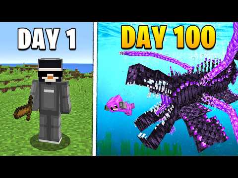 I Survived 100 Days with EVERY MOD in Minecraft Hardcore...