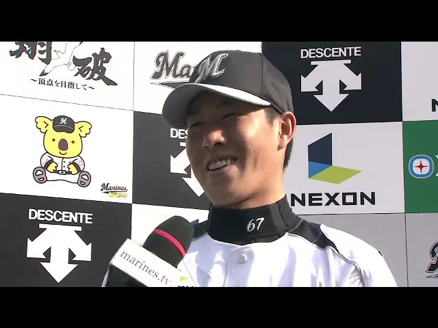 マリーンズ・西野勇士投手・鈴木大地選手ヒーローインタビュー 6月23日 千葉ロッテマリーンズ 対 北海道日本ハムファイターズ