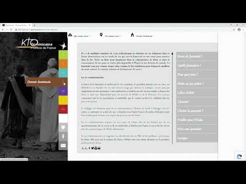 Le site web des Dominicains de la Province de France