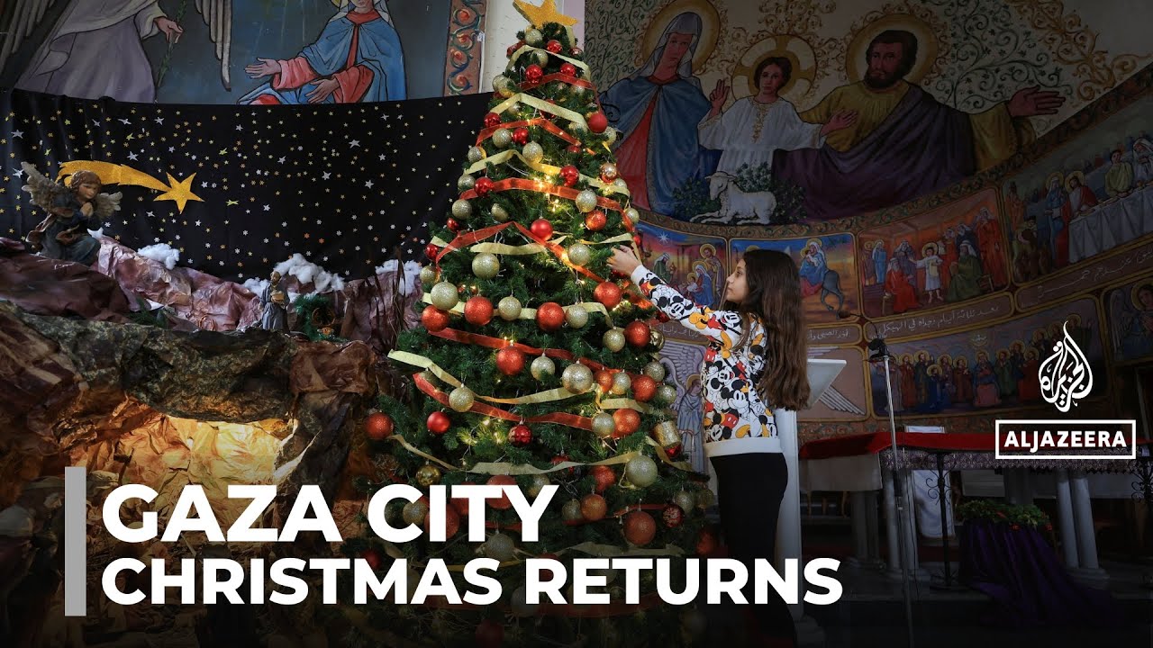 Christmas returns to Gaza City: Children decorate church for first time in two years