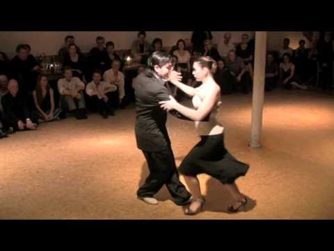  Fernando Sanchez  and  Ariadna Naveira  are  dancing  to  the  vals  "  Ilusion Azul  "