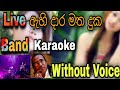 Ahi Daara Matha Duka Dore Galuwata Karaoke (Without Voice)  ඇහි දාර මත දුක දෝරේ ගැල
