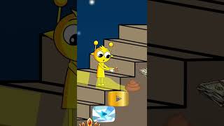 Glass bottle rolling Challenge down Stairs to choo