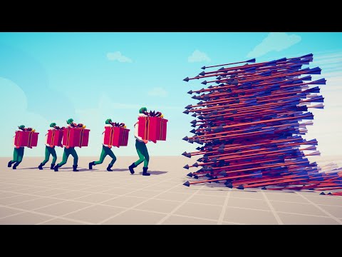 5x PRESENT ELF vs EVERY GOD - Totally Accurate Battle Simulator TABS