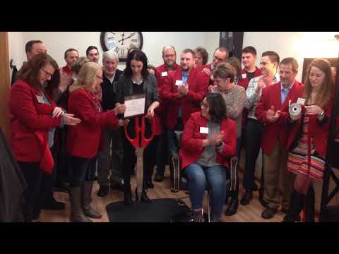 Ribbon cutting at Sapphire Salon