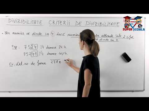 Clasa a V-a - Criterii de divizibilitate cu 4