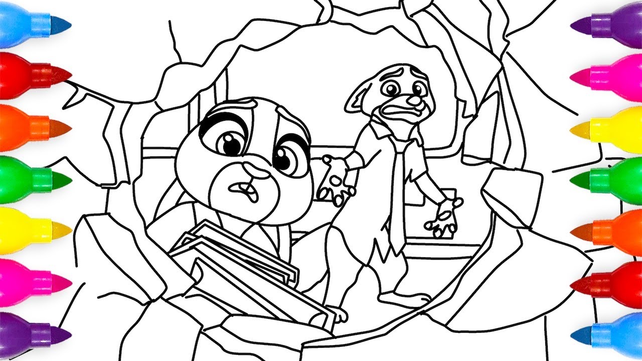 Zootopia 2 Coloring Page | Draw 