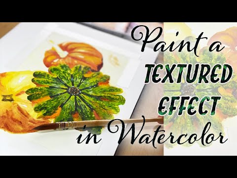 Watercolor Pumpkin Gourd Tutorial Painting in Watercolor. Beginner Watercolor Painting Tutorial