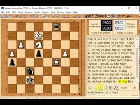 Carlsen Magnus and anand 2008 08 03 == p499