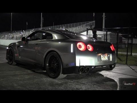 AMS Alpha 12 Nissan GT-R Pump Gas 1/4 mile - Video # 3 - NAGTROC Event at PBIR - Road Test TV ®