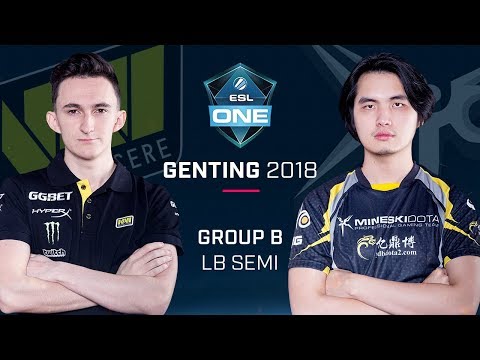 Dota 2 - NaVi vs. Mineski - Game 2 - Group B LB Semi - ESL One Genting 2018