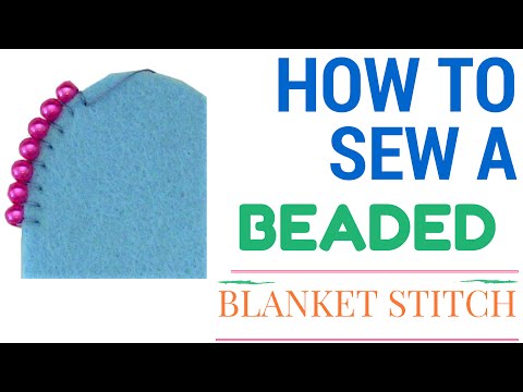 EASIEST Beaded Blanket Stitch Tutorial
