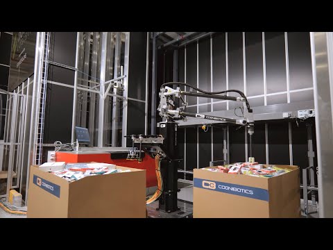 Cognibotics HKM1800 - The World's Fastest Pick and Place Robot in AutoStore Application