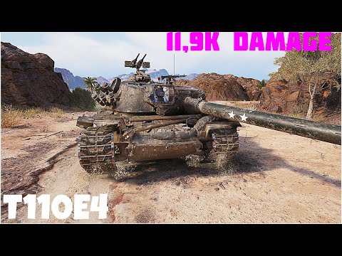T110E4 11,9K DAMAGE 5 KILLS • 1vs6 Kolobanov • World of Tanks