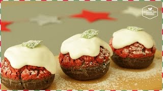 크리스마스 레드 초코 쿠키슈 만들기:How to make Christmas Chocolate Cookie Choux,Cream Puffs:クッキーシュー-Cookingtree쿠킹트리