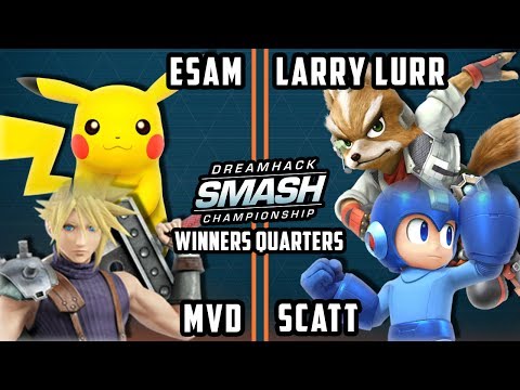 DHATL 17 Smash 4 - ESAM & MVD Vs. Larry Lurr & Scatt - Doubles WQ - Smash Wii U