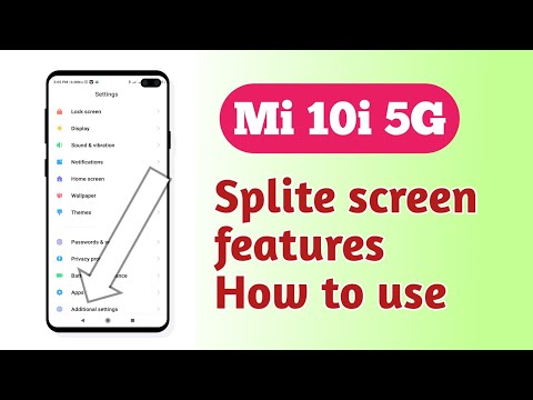 Xiaomi Mi 10i 5G , Splite screen setting Hidden features How to use