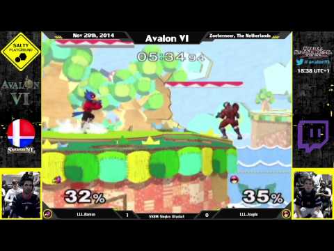 Avalon VI - LLL.Remen (Falco) Vs. LLL.Jeapie (Cpt. Falcon) - SSBM Singles Winners Quarter Final