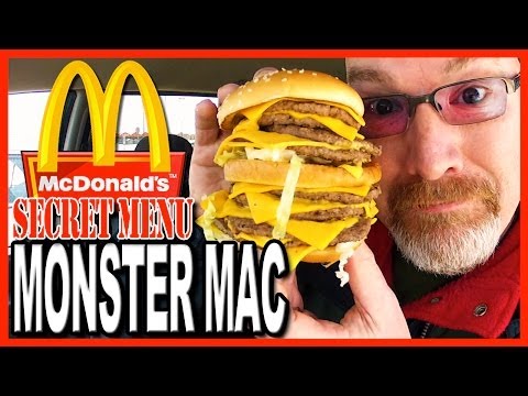 McDonald's ★Secret Menu Item★ MONSTER MAC Challenge | KBDProductionsTV