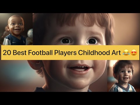 Top 20 Football players creative childhood art photos ||  Art work || Football Players
