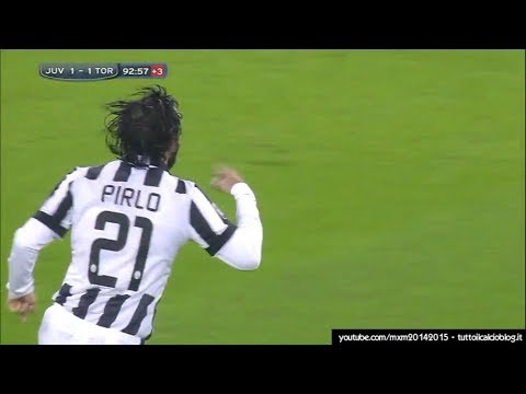 Juventus-Torino 2-1 - ANDREA PIRLO gol al 93° - Radiocronaca di Francesco Repice (30/11/2014)